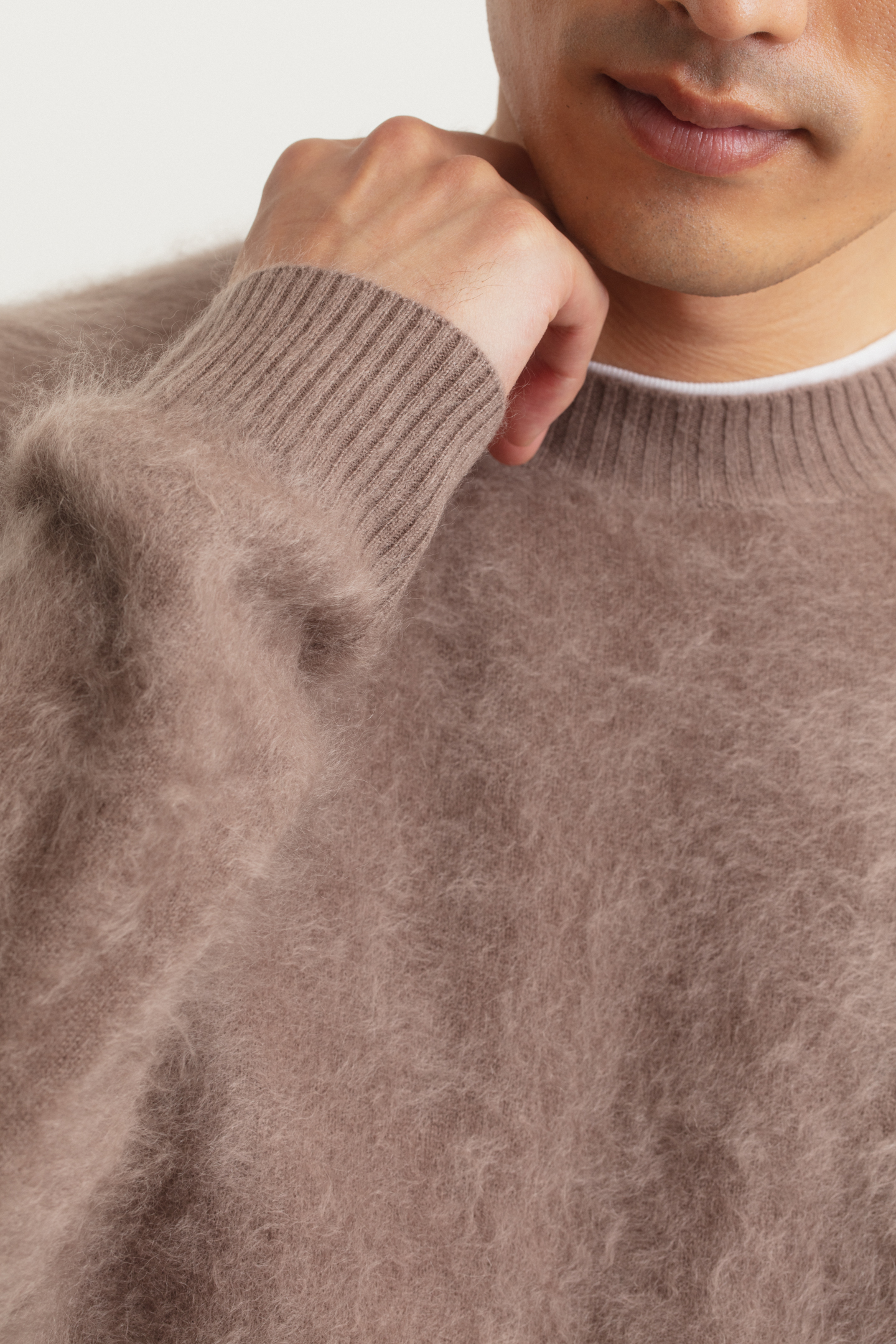 Brushed Cashmere Pullover